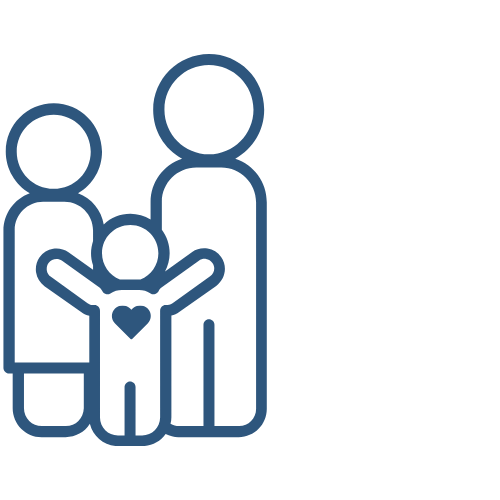Icon child with parents